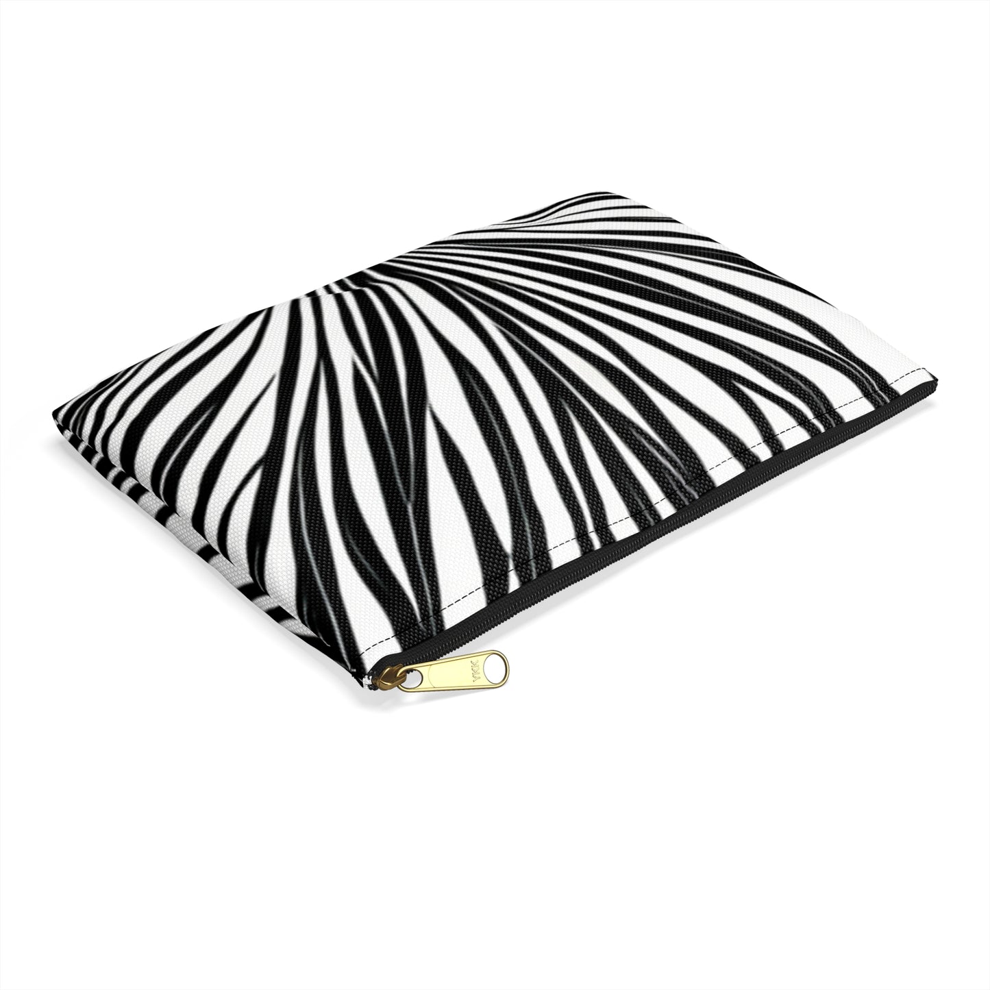 Black and White waves Accessory Pouch