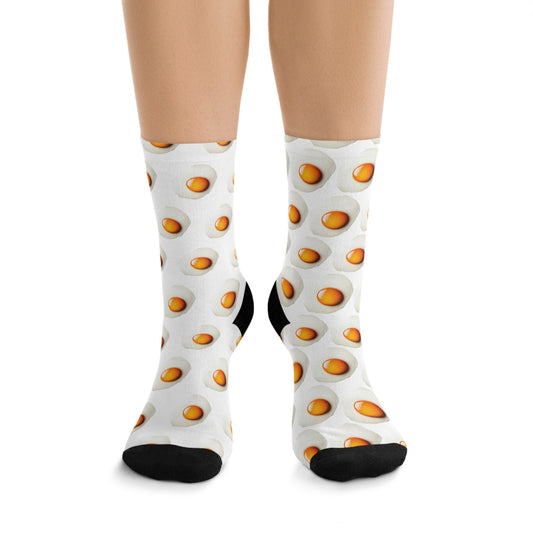 Fried Egg Recycled Poly Socks