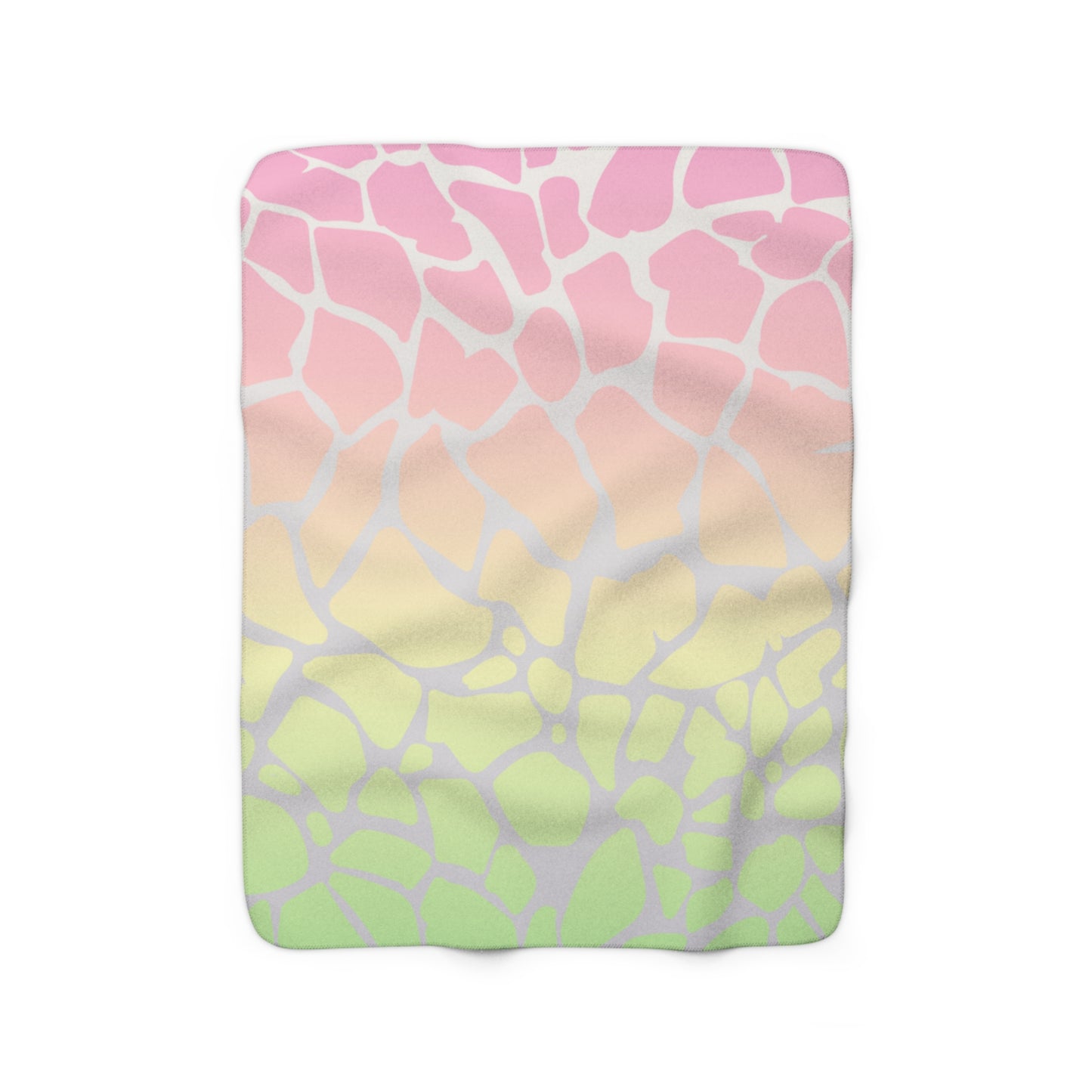 Pink Jungle Sherpa Fleece Blanket