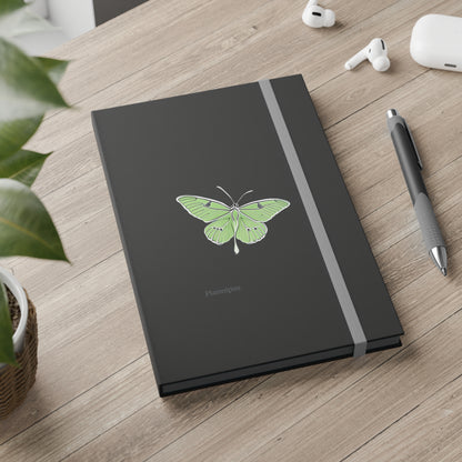 Luna Moth Color Contrast Notebook - Ruled