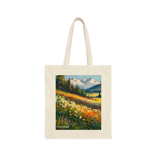 Valley flowers Cotton Canvas Tote Bag