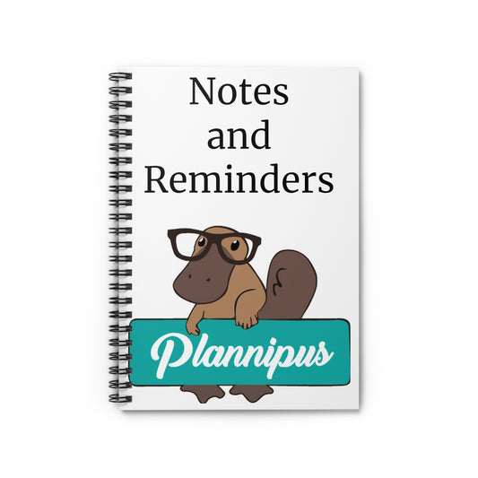 Plannipus Spiral Notebook - Ruled Line