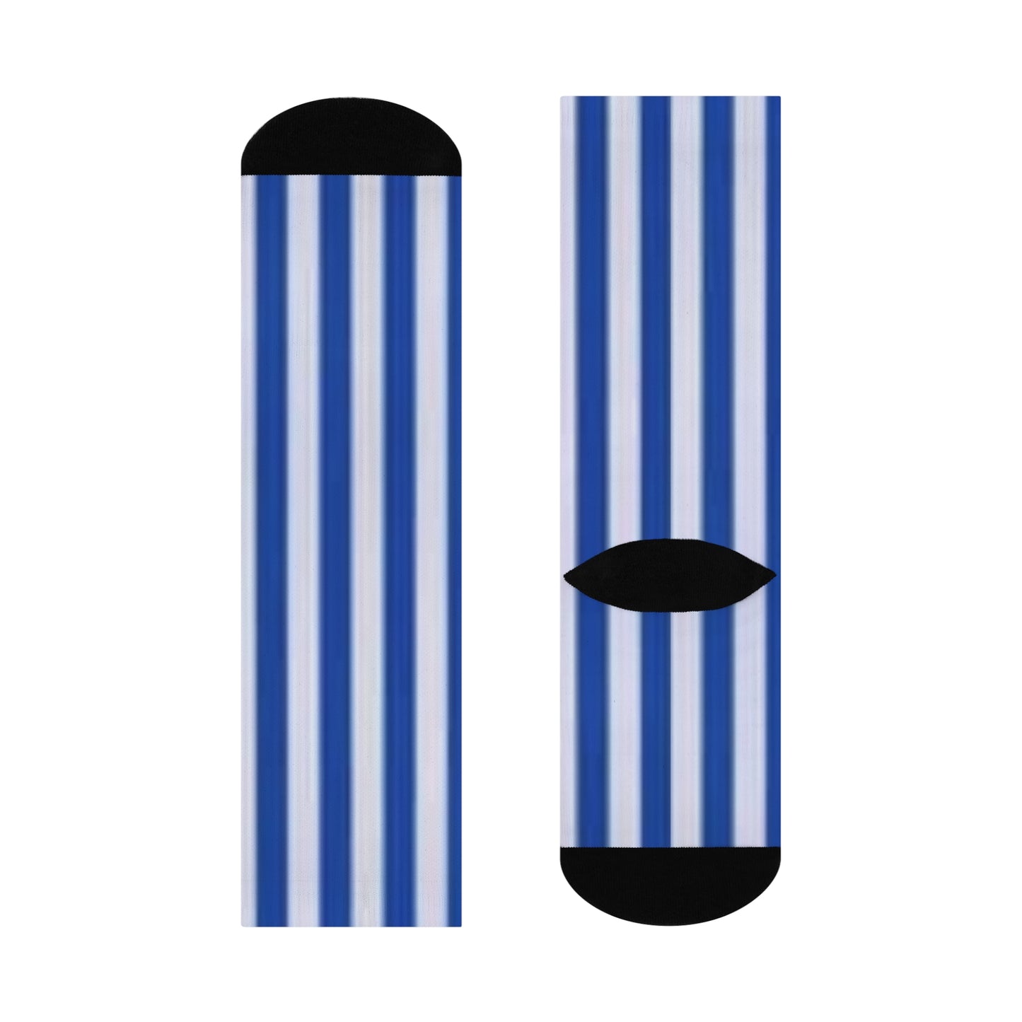 Blue stripes Cushioned Crew Socks