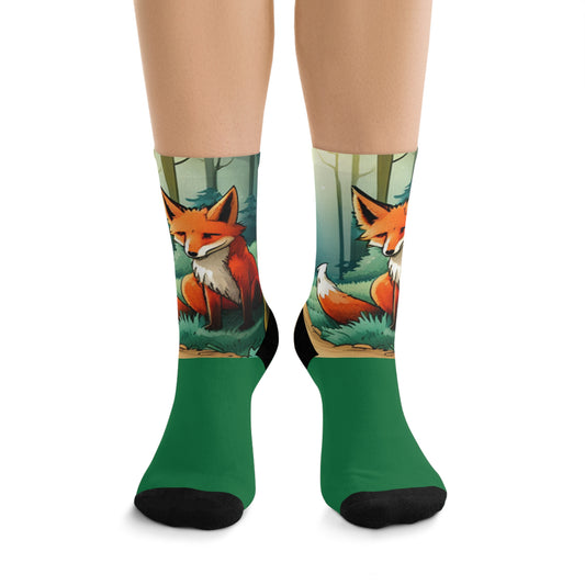 Anime Fox Recycled Poly Socks