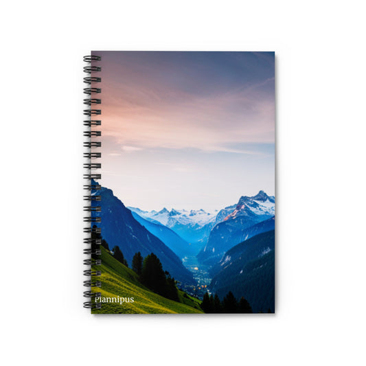 Mountains Spiral Notebook - Ruled Line