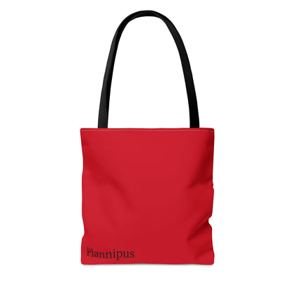 Red Pattern Tote Bag (AOP)