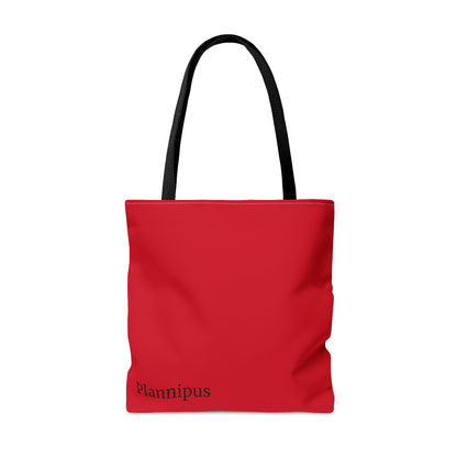 Red Pattern Tote Bag (AOP)