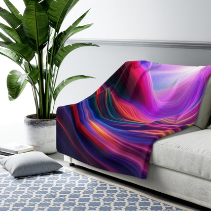 Color Burst Sherpa Fleece Blanket