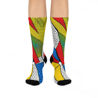 80’s inspired Cushioned Crew Socks