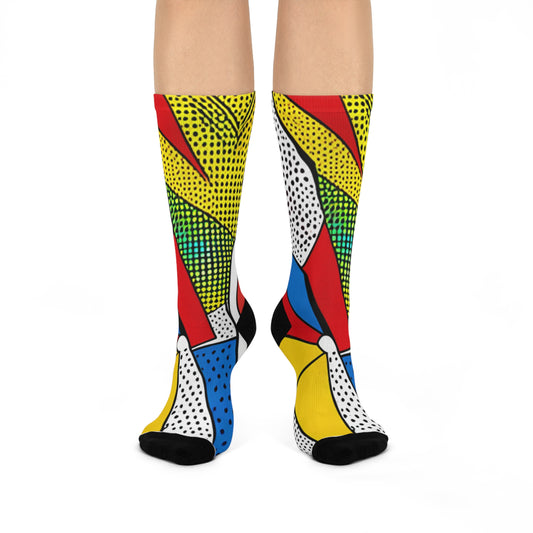 80’s inspired Cushioned Crew Socks