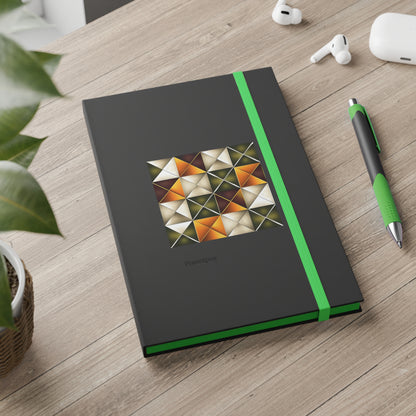 Geometric Color Contrast Notebook - Ruled