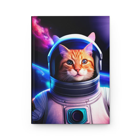 Space Cat Hardcover Journal Matte