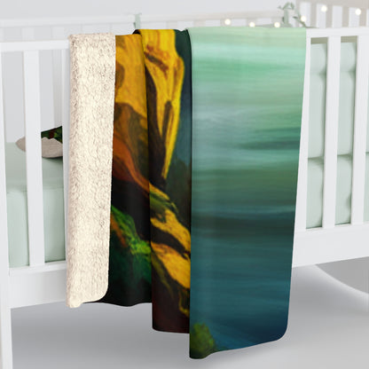 Coast Line Sherpa Fleece Blanket