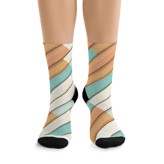 Striped Recycled Poly Socks