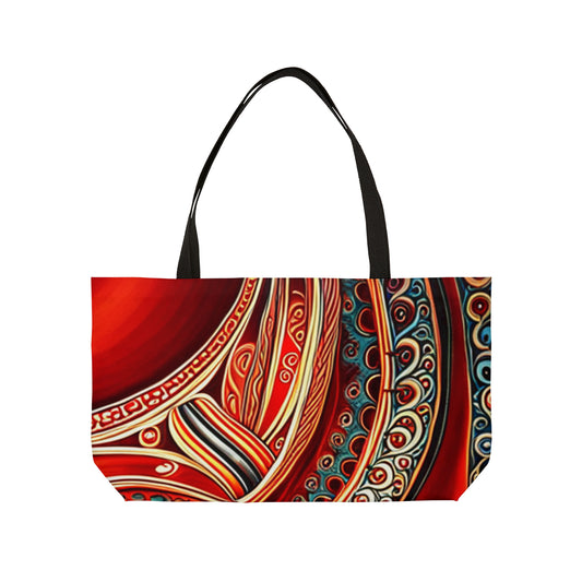 Red Weekender Tote Bag