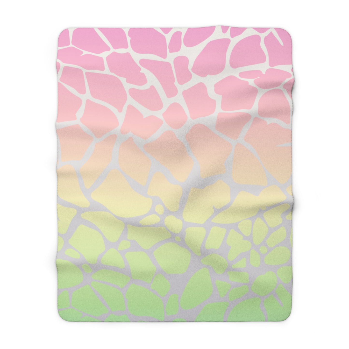 Pink Jungle Sherpa Fleece Blanket