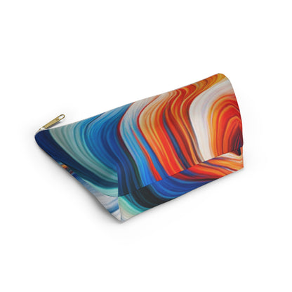 Fire Swirl Accessory Pouch w T-bottom