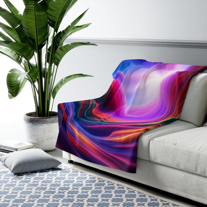 Color Burst Sherpa Fleece Blanket