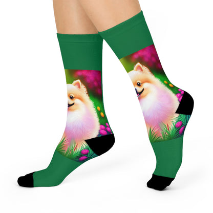 Pom Cushioned Crew Socks