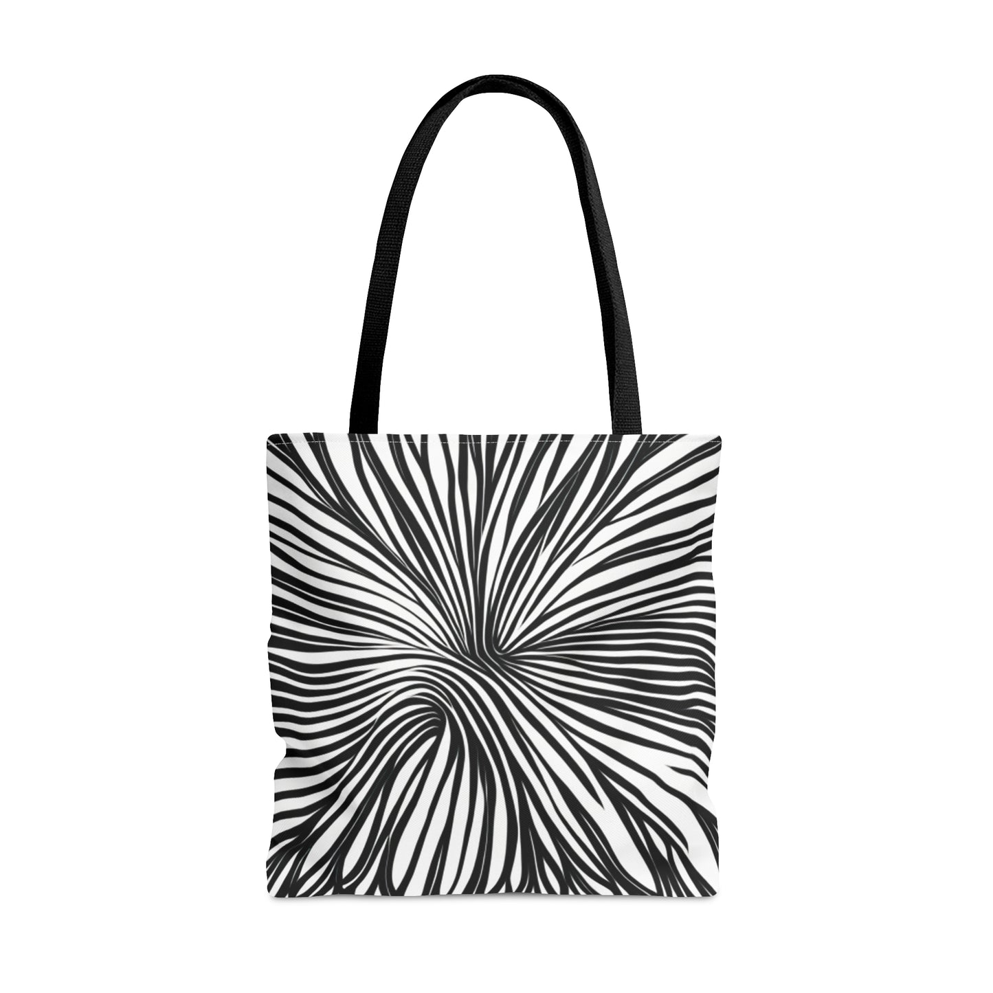 Black and White Swirl Tote Bag