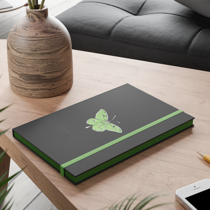 Luna Moth Color Contrast Notebook - Ruled