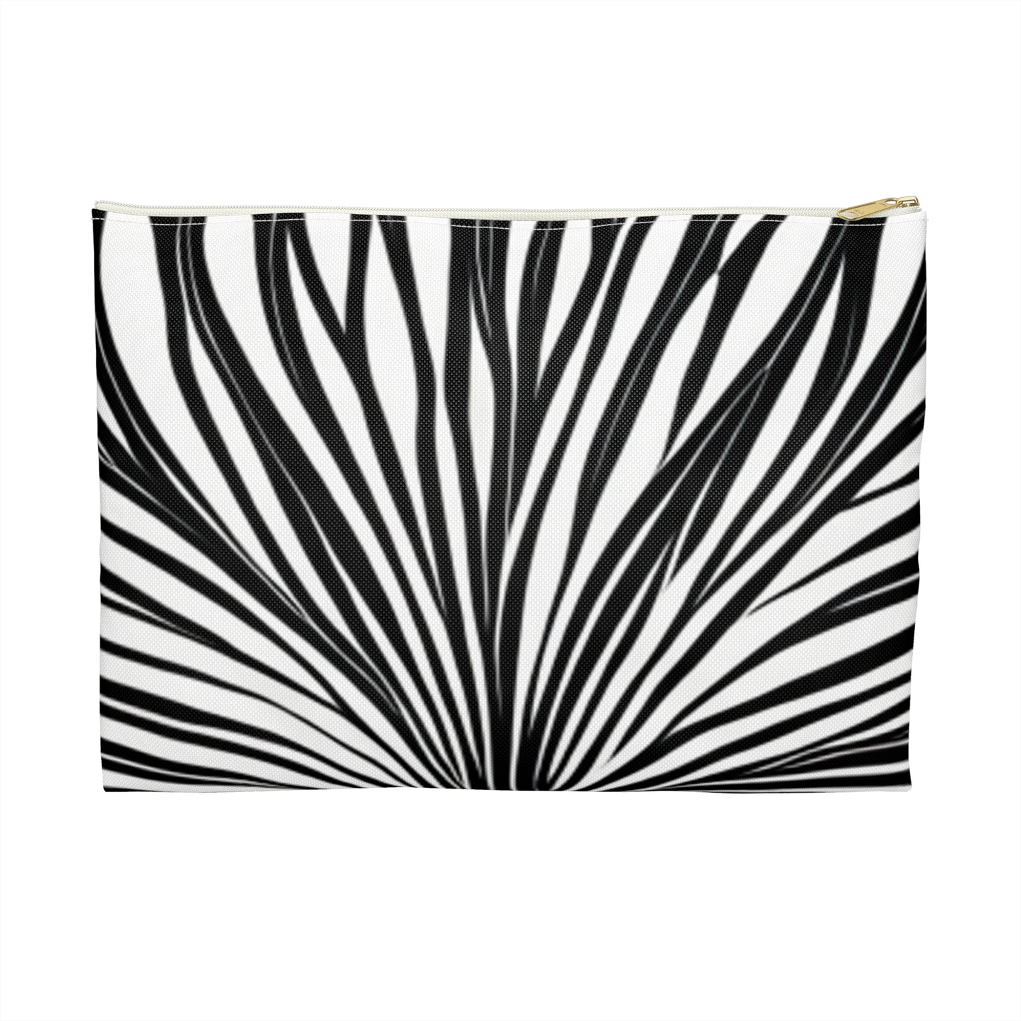 Black and White waves Accessory Pouch