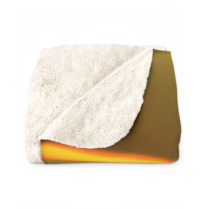 Color Band Sherpa Fleece Blanket