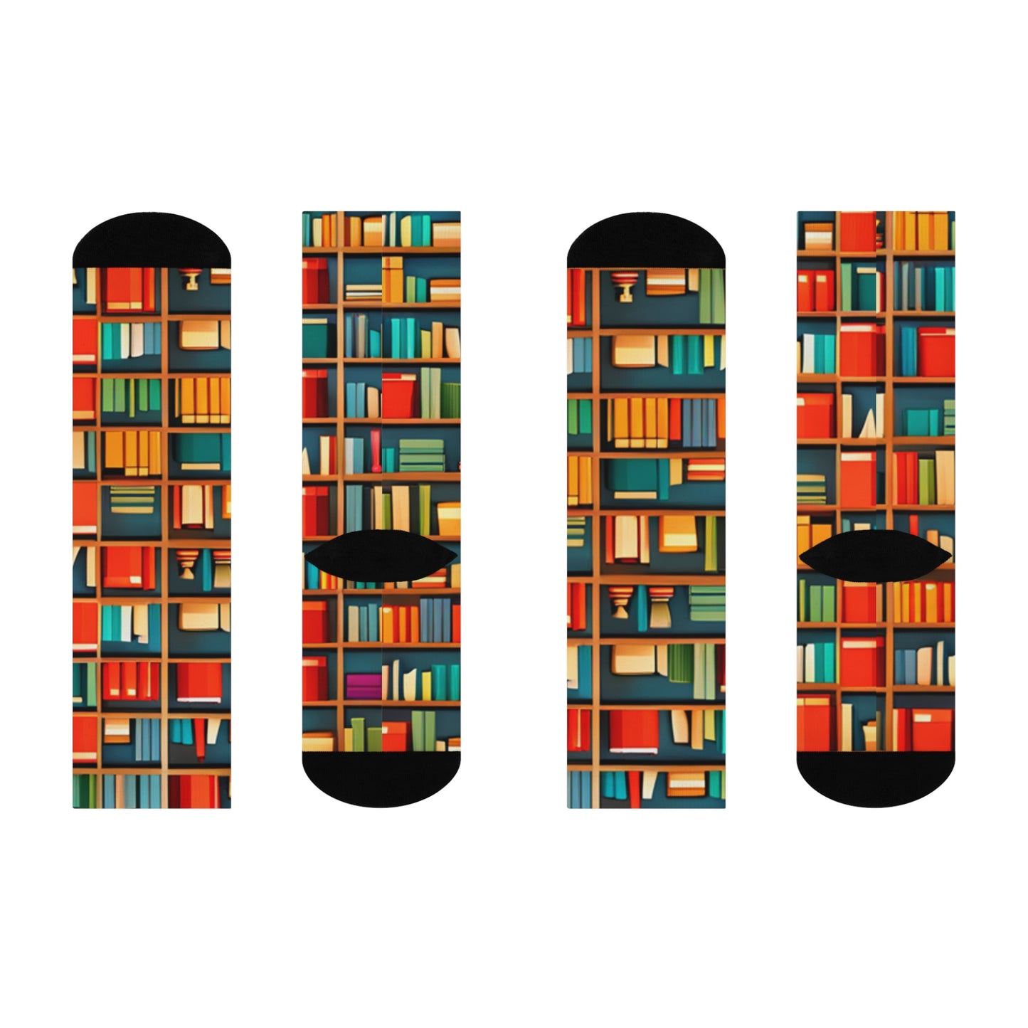 Books Cushioned Crew Socks