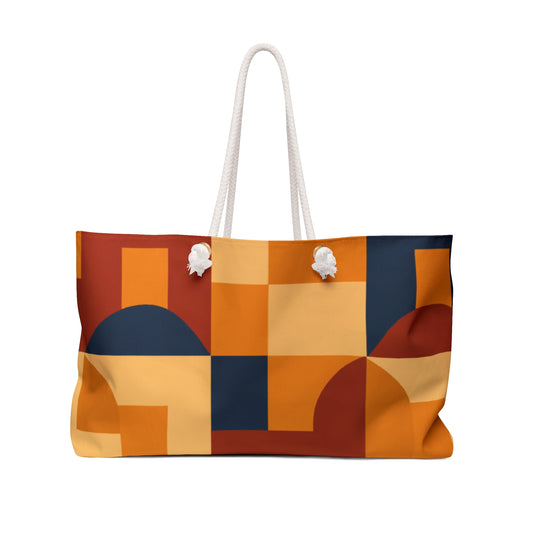 Geometric Weekender Bag