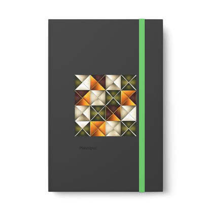 Geometric Color Contrast Notebook - Ruled