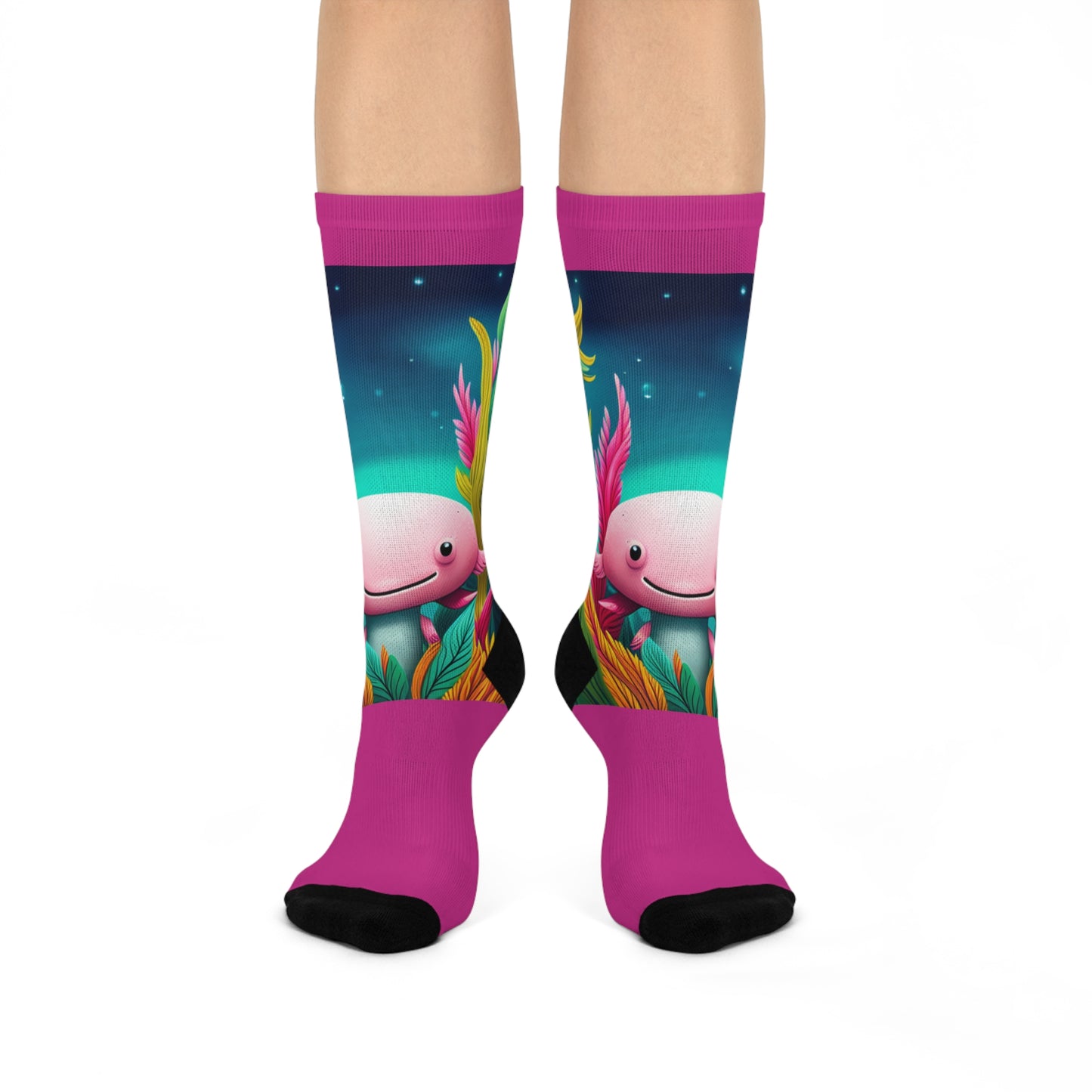 Axolotl Cushioned Crew Socks