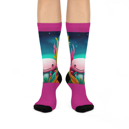 Axolotl Cushioned Crew Socks