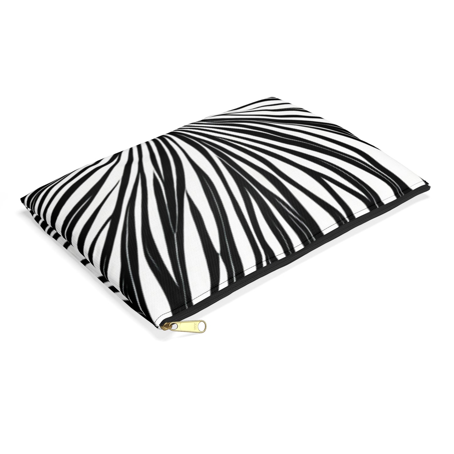 Black and White waves Accessory Pouch