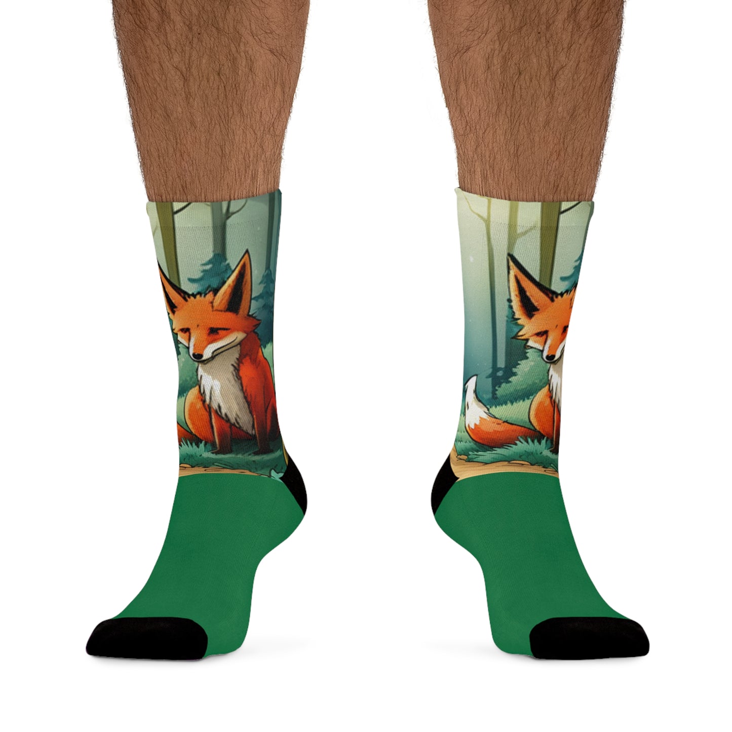 Anime Fox Recycled Poly Socks