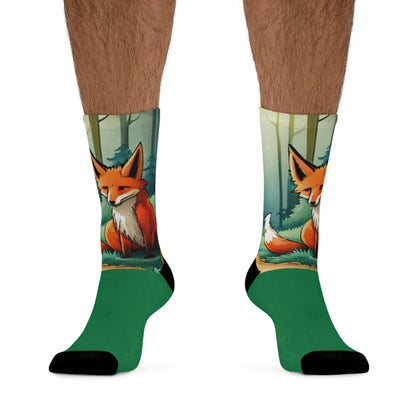 Anime Fox Recycled Poly Socks