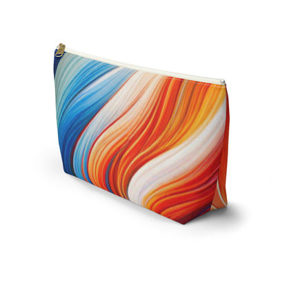 Fire Swirl Accessory Pouch w T-bottom