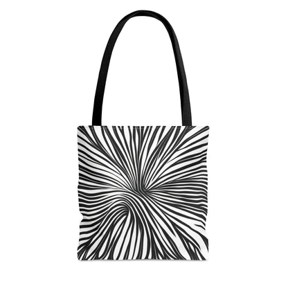 Black and White Swirl Tote Bag