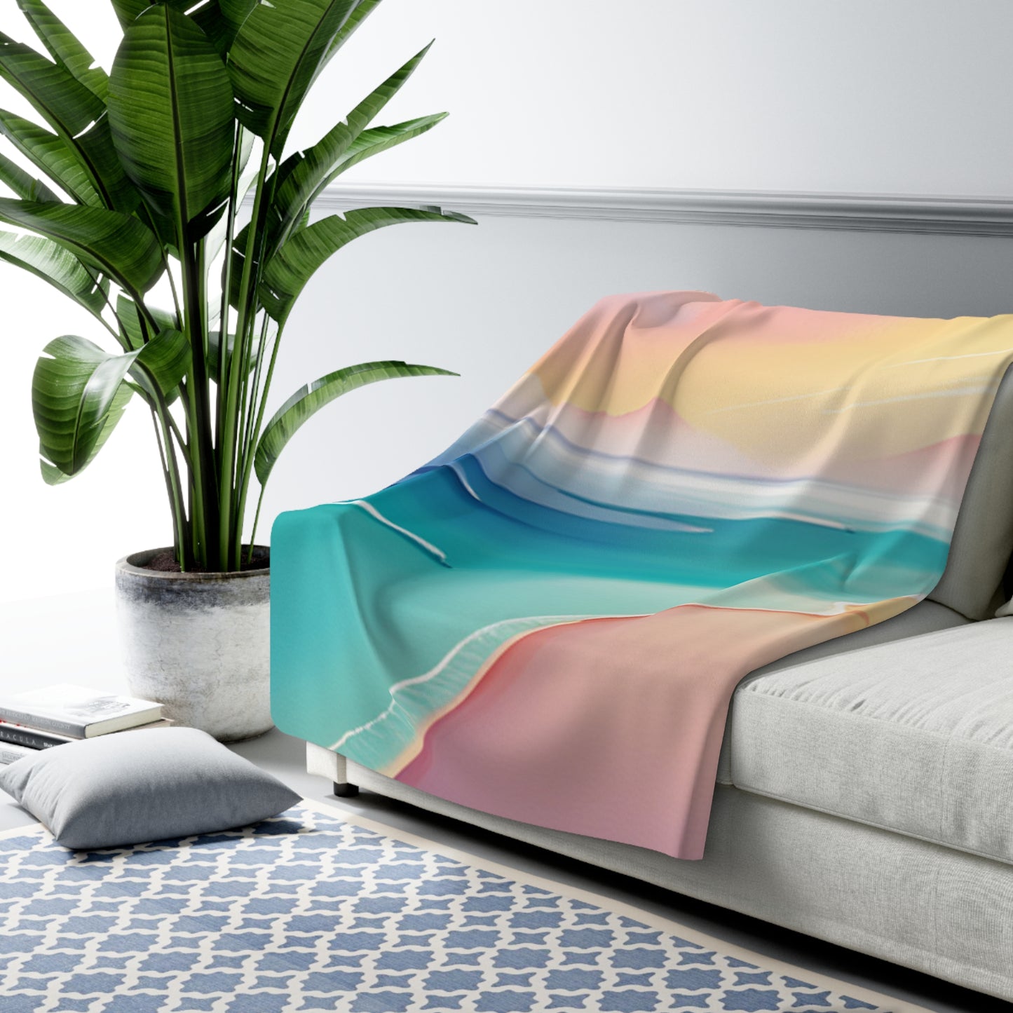 Florida Beach Sherpa Fleece Blanket