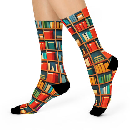 Books Cushioned Crew Socks