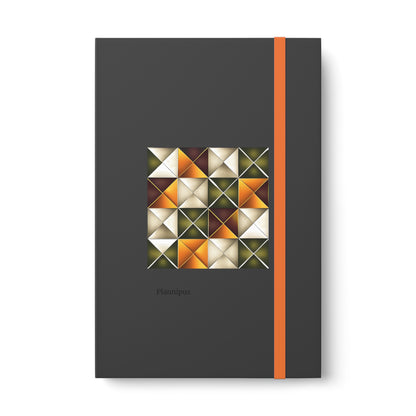 Geometric Color Contrast Notebook - Ruled