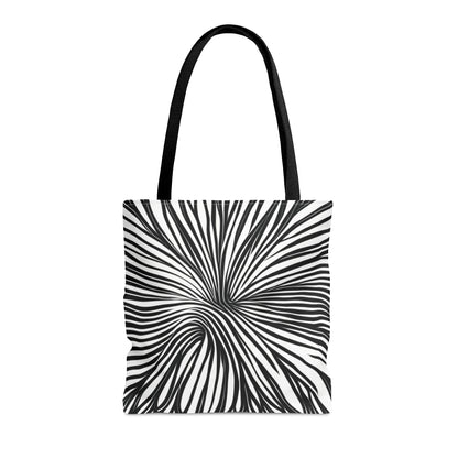 Black and White Swirl Tote Bag