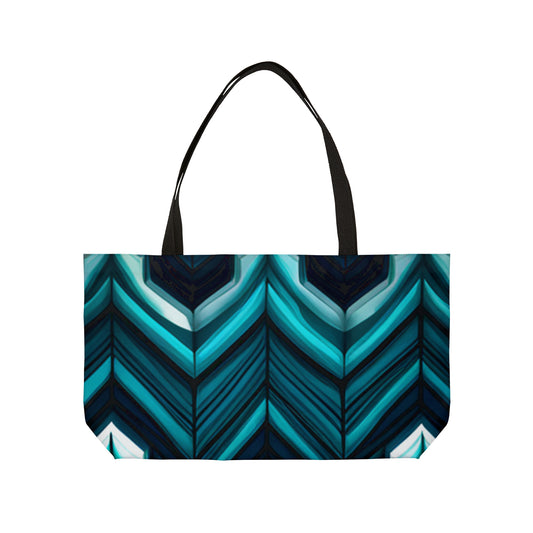 Blue Flame StitchWeekender Tote Bag