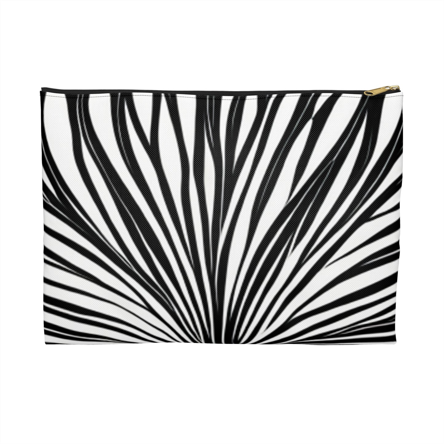 Black and White waves Accessory Pouch