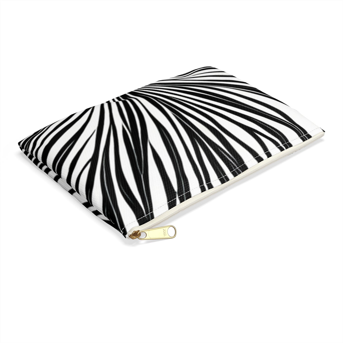 Black and White waves Accessory Pouch