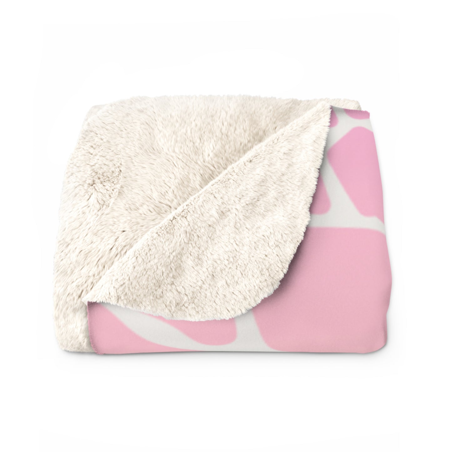 Pink Jungle Sherpa Fleece Blanket