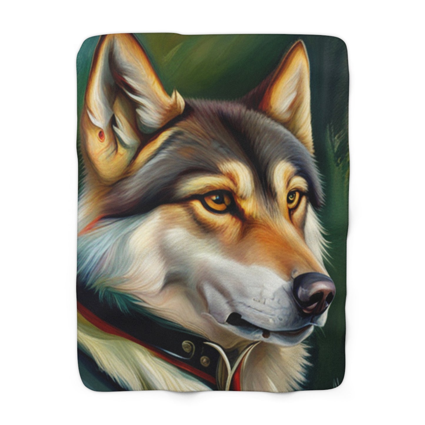 Smart Wolf Sherpa Fleece Blanket