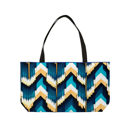 Blue pattern Weekender Tote Bag