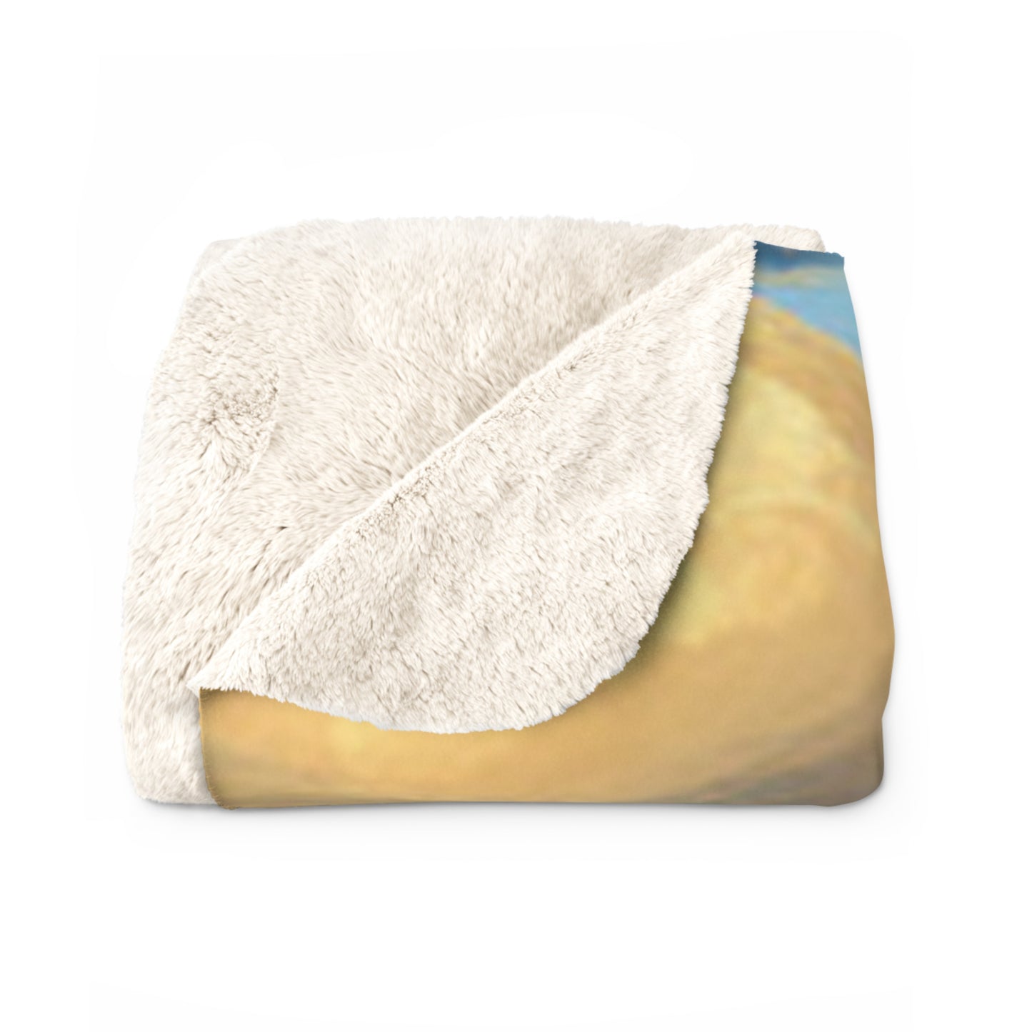 Mid-Western Landscape Sherpa Fleece Blanket