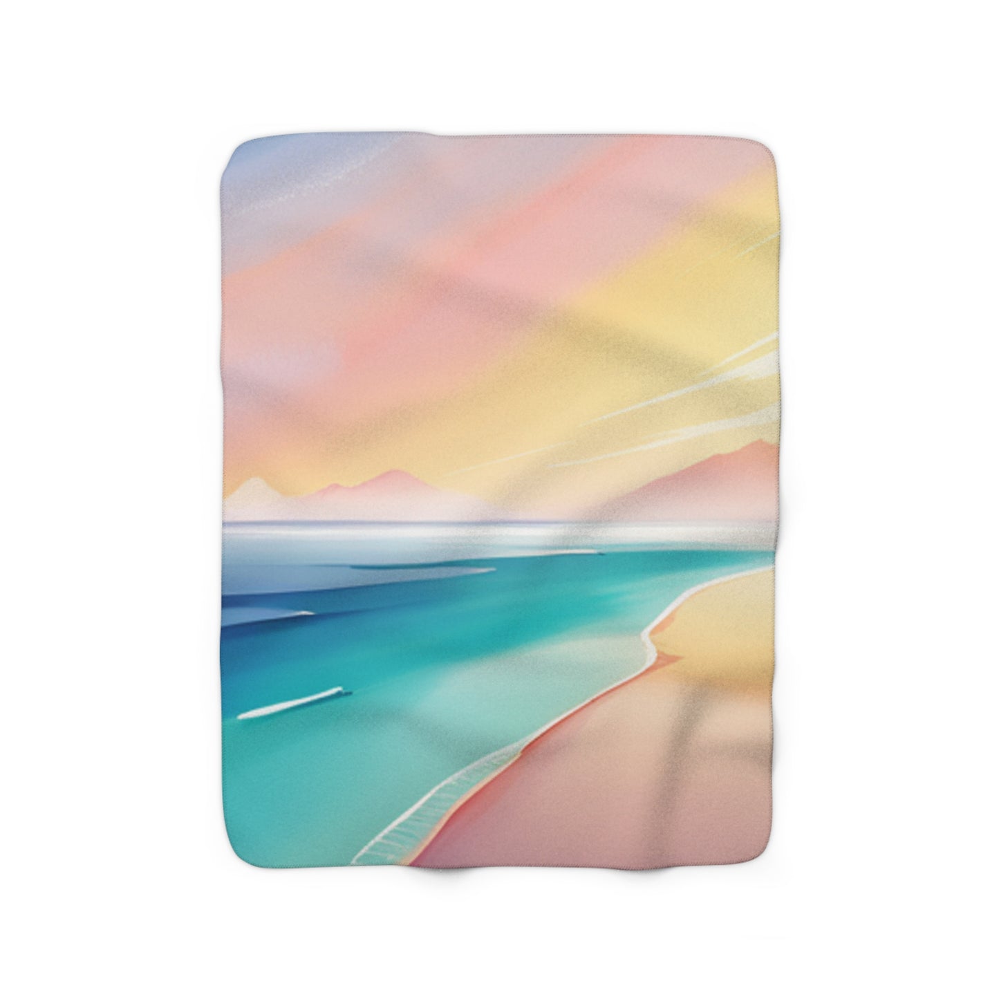 Florida Beach Sherpa Fleece Blanket