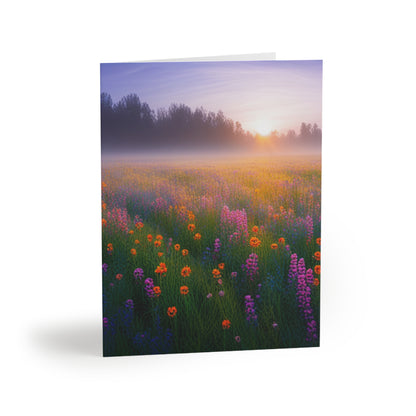 Morning Mist Greeting cards